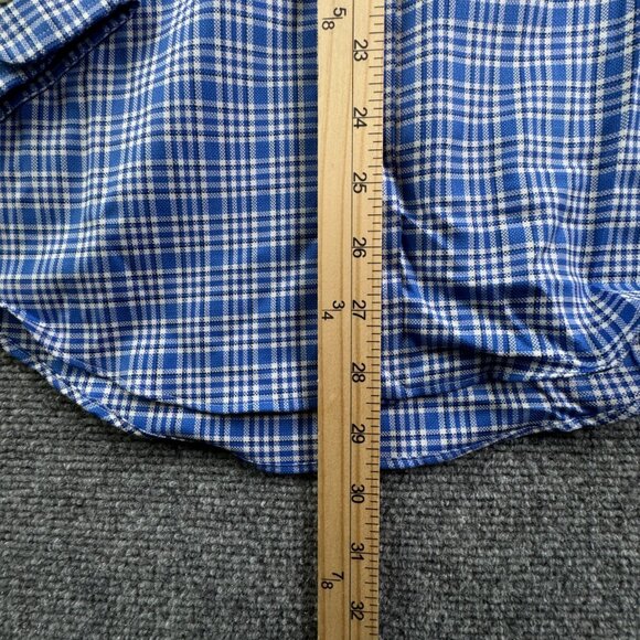 NWT Ralph Lauren Button Up Shirt Long Sleeve Slim Fit Blue Plaid Small Men - Picture 4 of 15